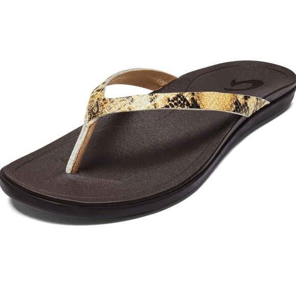 OluKai Ho'Opio Leather Flip-Flop Sandal - Picture 1 of 14